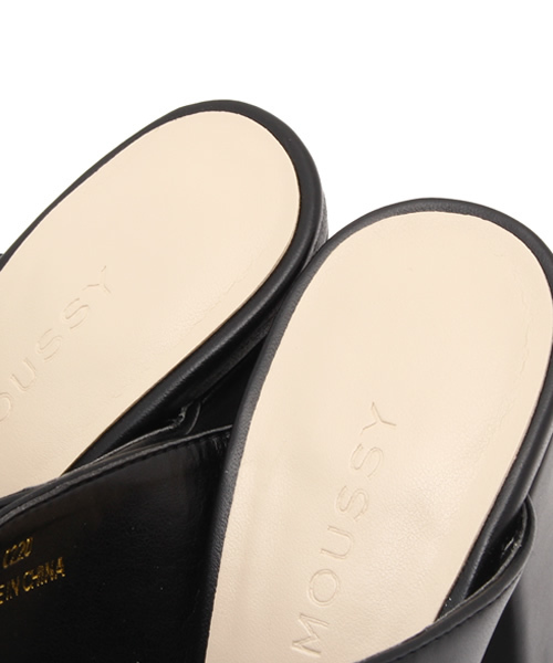 MOUSSY（マウジー）の「OPEN TOE MULE（パンプス・レディース・ブラック/ホワイト/イエロー・LARGE/SMALL/MEDIUM）」の9枚目の写真