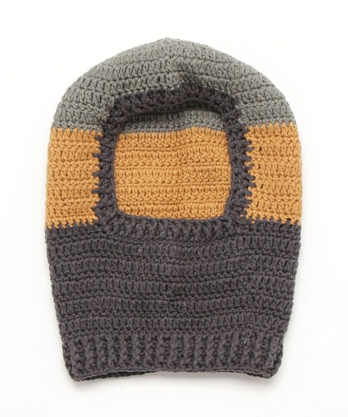 Vipoa（ヴィポア）の「ざっくりニットマルチカラーバラクラバ（ネックウォーマー/スヌード・レディース・ブルー/ピンク/アイボリー/グレー・FREE）」の2枚目の写真