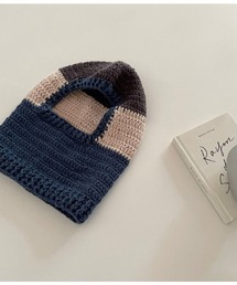 ざっくりニットマルチカラーバラクラバ