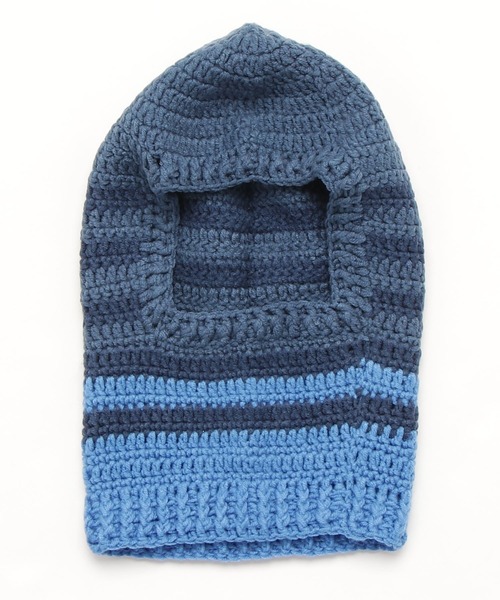 Vipoa（ヴィポア）の「ざっくりニットマルチカラーバラクラバ（ネックウォーマー/スヌード・レディース・ブルー/ピンク/アイボリー/グレー・FREE）」の16枚目の写真