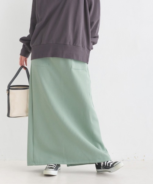 OMNES（オムネス）の「ラインキルトIラインマキシスカート（スカート・レディース・ブラック/モカ/ライトカーキ/ピンクベージュ・FREE）」の16枚目の写真