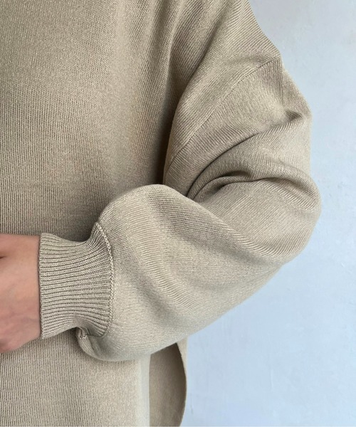 prose verse(プロズヴェール)の「ボートネックニット×スリットスカートセットアップ(セットアップ・レディース・ベージュ/オフホワイト/ブラック・フリ-)」の7枚目の写真