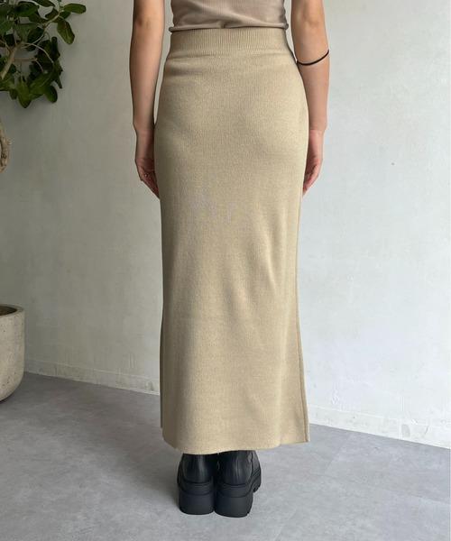 prose verse(プロズヴェール)の「ボートネックニット×スリットスカートセットアップ(セットアップ・レディース・ベージュ/オフホワイト/ブラック・フリ-)」の12枚目の写真