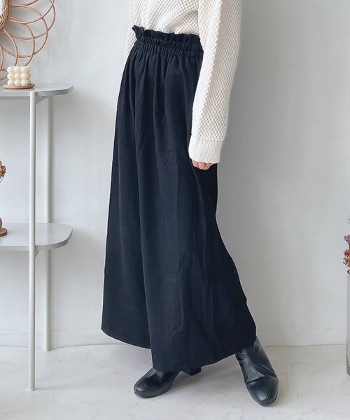 AS KNOW AS plus（アズノゥアズプラス）の「♪レースアップフレアパンツ（その他パンツ・レディース・アイボリー/ブラック/ブラウン/グリーン/ブルー・FREE）」の3枚目の写真