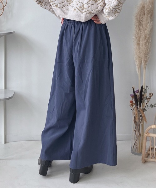 AS KNOW AS plus（アズノゥアズプラス）の「♪レースアップフレアパンツ（その他パンツ・レディース・アイボリー/ブラック/ブラウン/グリーン/ブルー・FREE）」の7枚目の写真