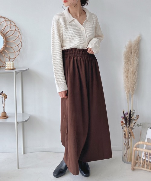 AS KNOW AS plus（アズノゥアズプラス）の「♪レースアップフレアパンツ（その他パンツ・レディース・アイボリー/ブラック/ブラウン/グリーン/ブルー・FREE）」の8枚目の写真