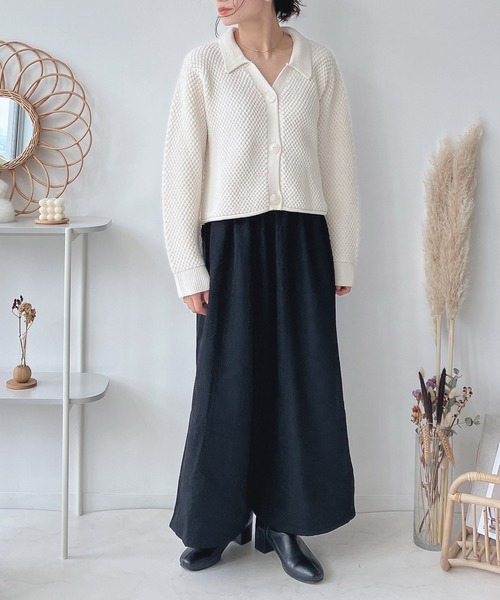 AS KNOW AS plus（アズノゥアズプラス）の「♪レースアップフレアパンツ（その他パンツ・レディース・アイボリー/ブラック/ブラウン/グリーン/ブルー・FREE）」の12枚目の写真