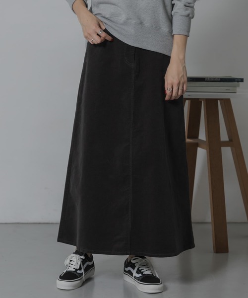 URBAN RESEARCH Sonny Label（アーバンリサーチサニーレーベル）の「コーデュロイトラペーズスカート（スカート・レディース・グレー/オレンジ/チャコールグレー・38/36）」の8枚目の写真