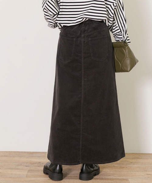 URBAN RESEARCH Sonny Label（アーバンリサーチサニーレーベル）の「コーデュロイトラペーズスカート（スカート・レディース・グレー/オレンジ/チャコールグレー・38/36）」の15枚目の写真