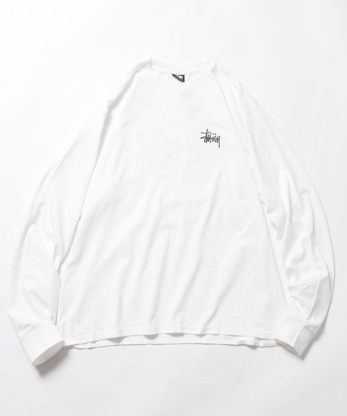 STUSSY（ステューシー）の「STUSSY/ステューシー Basic Stussy L/S Tee ロンT（Tシャツ/カットソー・メンズ・スカイブルー/ホワイト/ブラック・L/XL）」の2枚目の写真