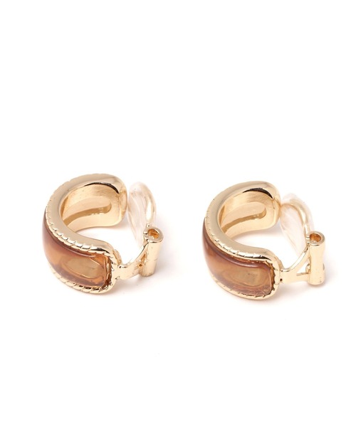 niko and...（ニコアンド）の「アーチイヤリング（イヤリング・レディース・ブラウン/イエロー・0）」の3枚目の写真