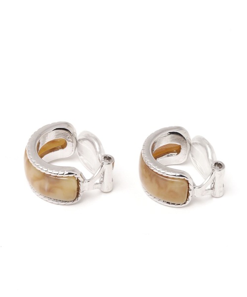 niko and...（ニコアンド）の「アーチイヤリング（イヤリング・レディース・ブラウン/イエロー・0）」の4枚目の写真