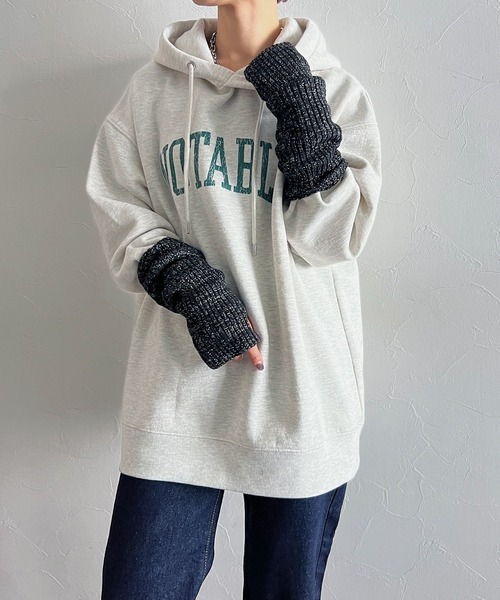 PAGEBOY(ページボーイ)の「WEB限定アイテム / アームウォーマー(アームカバー・レディース・チャコールグレー/ブラック/グレイッシュベージュ/オレンジ・FREE)」の6枚目の写真
