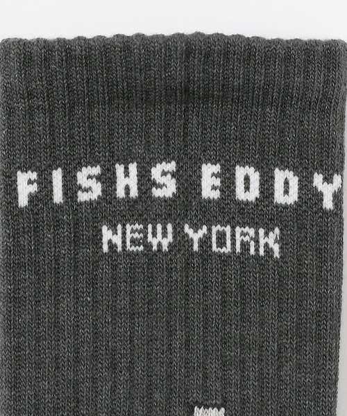 Fishs Eddy（フィッシュエディ）の「[Fishs Eddy(フィッシュエディ)]212Skyline メンズソックス（ソックス/靴下・メンズ・オフホワイト/レッド・FREE）」の8枚目の写真