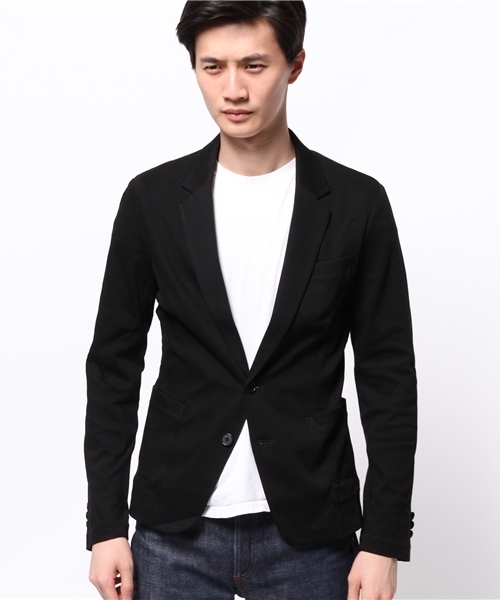 SHIPS JET BLUE（シップスジェットブルー）の「★★SHIPS JET BLUE(シップス ジェットブルー): アイスコットンジャケット15SS（テーラードジャケット・メンズ・ブラック/ネイビー・MEDIUM/SMALL/LARGE）」の8枚目の写真