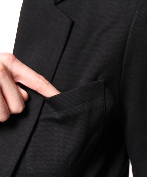 SHIPS JET BLUE（シップスジェットブルー）の「★★SHIPS JET BLUE(シップス ジェットブルー): アイスコットンジャケット15SS（テーラードジャケット・メンズ・ブラック/ネイビー・MEDIUM/SMALL/LARGE）」の5枚目の写真