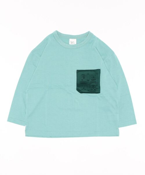 FARM(ファーム)の「エンボスポケットロンT(Tシャツ/カットソー・キッズ・グレー/ブルー/ホワイト・140cm/160cm/150cm/130cm/120cm)」の10枚目の写真