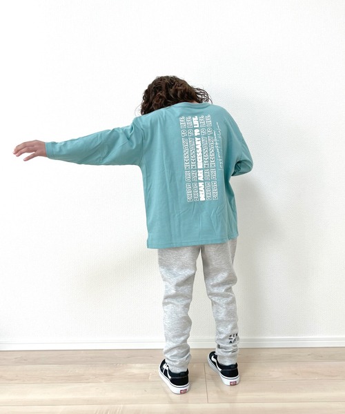 FARM(ファーム)の「エンボスポケットロンT(Tシャツ/カットソー・キッズ・グレー/ブルー/ホワイト・140cm/160cm/150cm/130cm/120cm)」の7枚目の写真