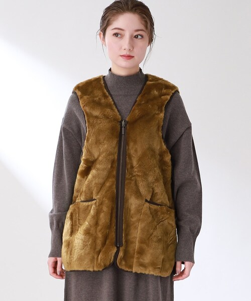 THE SHOP TK (ザ ショップ ティーケー )の「◆【BARBOUR(バブアー)】ライナーベスト(ベスト・レディース・ブラウン系/ブラック・13/12)」の3枚目の写真