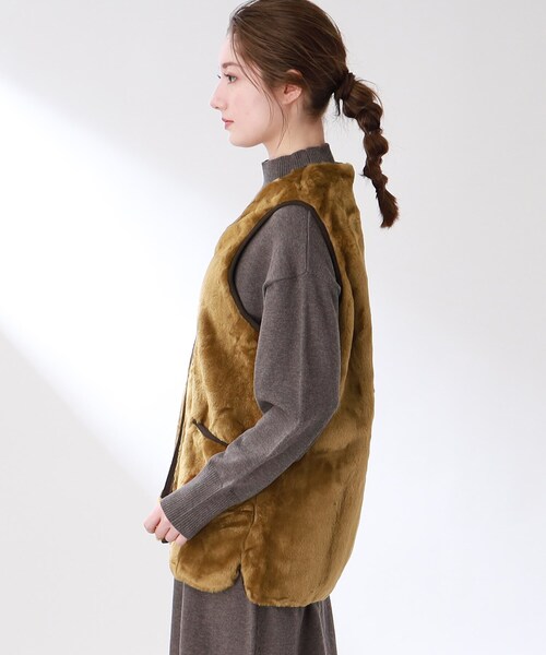 THE SHOP TK (ザ ショップ ティーケー )の「◆【BARBOUR(バブアー)】ライナーベスト(ベスト・レディース・ブラウン系/ブラック・13/12)」の4枚目の写真