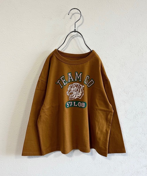 Life Support Products（ライフサポートプロダクツ）の「ナガソデプリントロンＴ(80～150cm)（Tシャツ/カットソー・キッズ・ホワイト/ライトブルー/ブラウン/グレー/レッド/オフホワイト/ピンク/イエロー/ブルー/チャコール・80/90/95/100/110/120/130/140/150）」の6枚目の写真