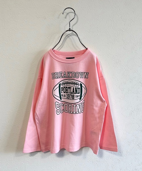 Life Support Products（ライフサポートプロダクツ）の「ナガソデプリントロンＴ(80～150cm)（Tシャツ/カットソー・キッズ・ホワイト/ライトブルー/ブラウン/グレー/レッド/オフホワイト/ピンク/イエロー/ブルー/チャコール・80/90/95/100/110/120/130/140/150）」の10枚目の写真