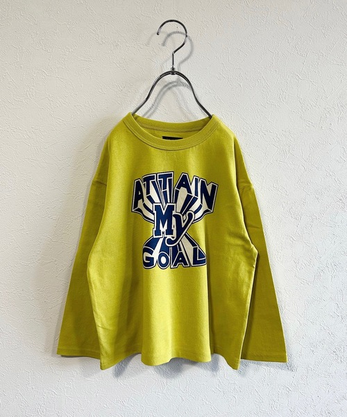 Life Support Products（ライフサポートプロダクツ）の「ナガソデプリントロンＴ(80～150cm)（Tシャツ/カットソー・キッズ・ホワイト/ライトブルー/ブラウン/グレー/レッド/オフホワイト/ピンク/イエロー/ブルー/チャコール・80/90/95/100/110/120/130/140/150）」の9枚目の写真