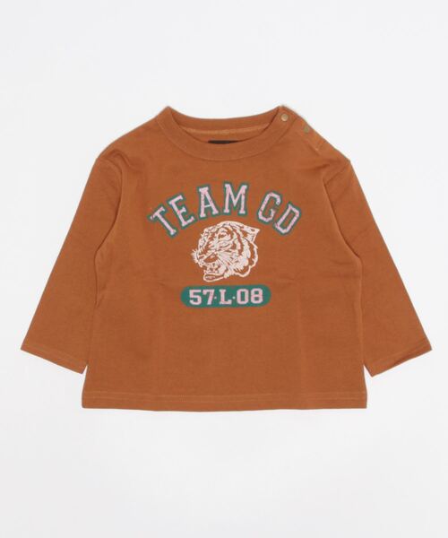 Life Support Products（ライフサポートプロダクツ）の「ナガソデプリントロンＴ(80～150cm)（Tシャツ/カットソー・キッズ・ホワイト/ライトブルー/ブラウン/グレー/レッド/オフホワイト/ピンク/イエロー/ブルー/チャコール・80/90/95/100/110/120/130/140/150）」の16枚目の写真