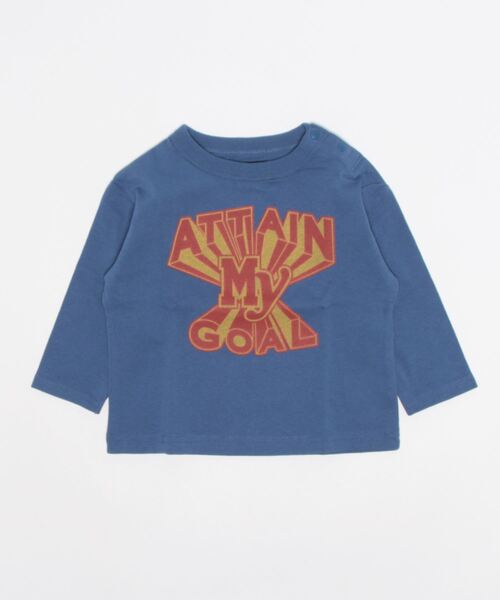 Life Support Products（ライフサポートプロダクツ）の「ナガソデプリントロンＴ(80～150cm)（Tシャツ/カットソー・キッズ・ホワイト/ライトブルー/ブラウン/グレー/レッド/オフホワイト/ピンク/イエロー/ブルー/チャコール・80/90/95/100/110/120/130/140/150）」の11枚目の写真