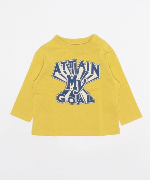 Life Support Products（ライフサポートプロダクツ）の「ナガソデプリントロンＴ(80～150cm)（Tシャツ/カットソー・キッズ・ホワイト/ライトブルー/ブラウン/グレー/レッド/オフホワイト/ピンク/イエロー/ブルー/チャコール・80/90/95/100/110/120/130/140/150）」の12枚目の写真