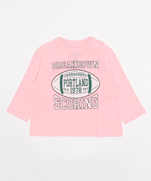 Life Support Products（ライフサポートプロダクツ）の「ナガソデプリントロンＴ(80～150cm)（Tシャツ/カットソー・キッズ・ホワイト/ライトブルー/ブラウン/グレー/レッド/オフホワイト/ピンク/イエロー/ブルー/チャコール・80/90/95/100/110/120/130/140/150）」の14枚目の写真