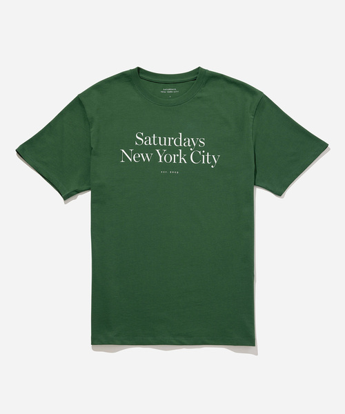 Saturdays NYC（サタデーズ ニューヨークシティ ）の「Miller Standard SS Tee（Tシャツ/カットソー・メンズ・グリーン/クリーム/ワイン・M/L/XL/X-SMALL/S）」の2枚目の写真
