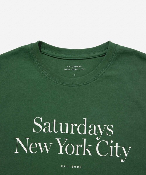 Saturdays NYC（サタデーズ ニューヨークシティ ）の「Miller Standard SS Tee（Tシャツ/カットソー・メンズ・グリーン/クリーム/ワイン・M/L/XL/X-SMALL/S）」の13枚目の写真