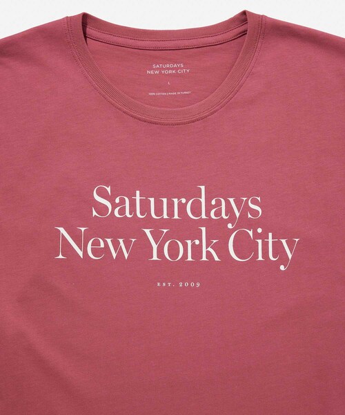 Saturdays NYC（サタデーズ ニューヨークシティ ）の「Miller Standard SS Tee（Tシャツ/カットソー・メンズ・グリーン/クリーム/ワイン・M/L/XL/X-SMALL/S）」の7枚目の写真