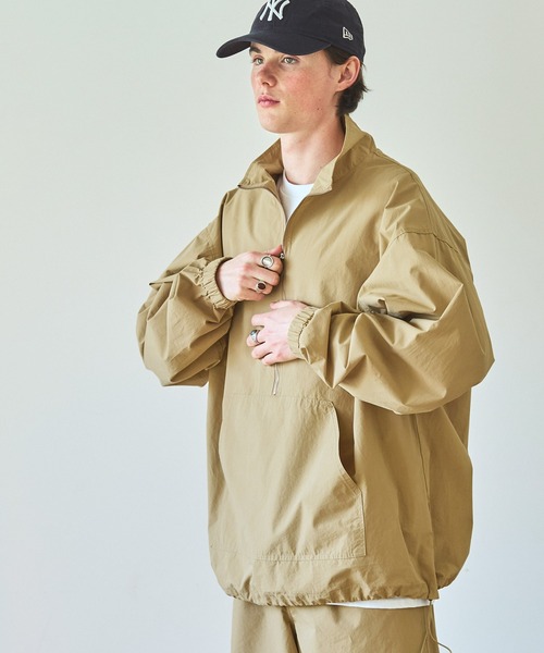 EMMA CLOTHES(エマクローズ)の「ハーフジップルーズスタンドタイプライタープルオーバー EMMA CLOTHES 2023(その他トップス・メンズ・ベージュ/オリーブ/ブラック・M/L)」の8枚目の写真