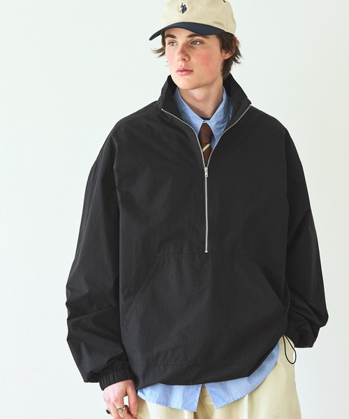 EMMA CLOTHES(エマクローズ)の「ハーフジップルーズスタンドタイプライタープルオーバー EMMA CLOTHES 2023(その他トップス・メンズ・ベージュ/オリーブ/ブラック・M/L)」の15枚目の写真