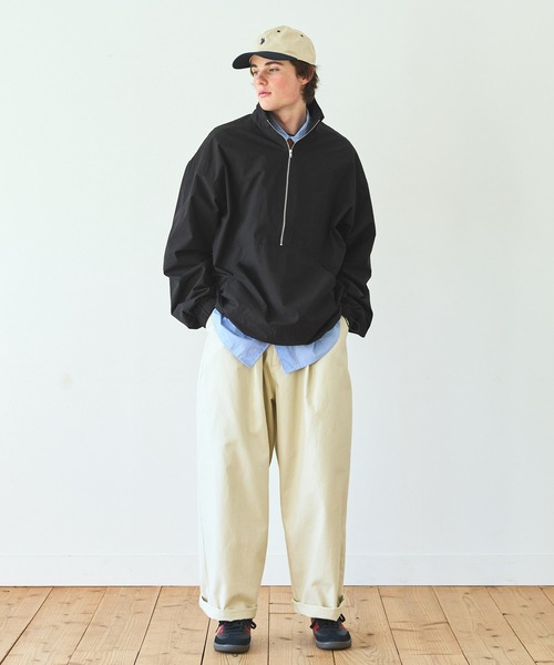 EMMA CLOTHES(エマクローズ)の「ハーフジップルーズスタンドタイプライタープルオーバー EMMA CLOTHES 2023(その他トップス・メンズ・ベージュ/オリーブ/ブラック・M/L)」の13枚目の写真