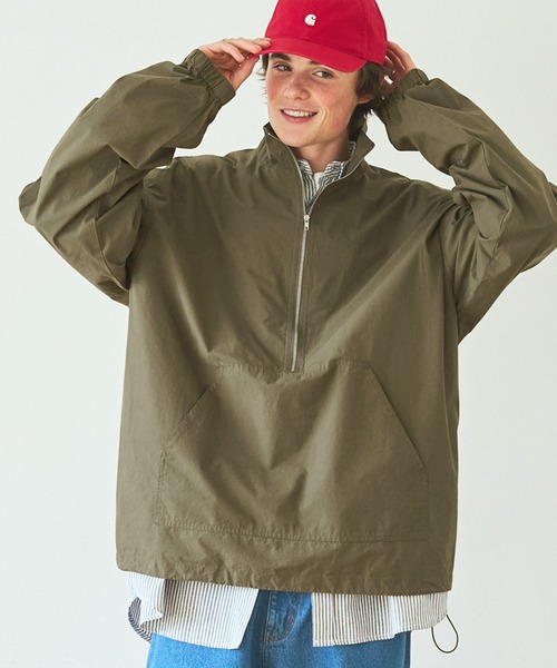 EMMA CLOTHES(エマクローズ)の「ハーフジップルーズスタンドタイプライタープルオーバー EMMA CLOTHES 2023(その他トップス・メンズ・ベージュ/オリーブ/ブラック・M/L)」の20枚目の写真