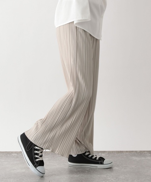 GLOBAL WORK（グローバルワーク）の「DRY／プリーツイージーパンツ/175523（その他パンツ・キッズ・ダークグレー/グリーン系その他3/ライトピンク/オフホワイト・150cm/120cm/110cm/160cm/130cm/140cm/100cm）」の8枚目の写真