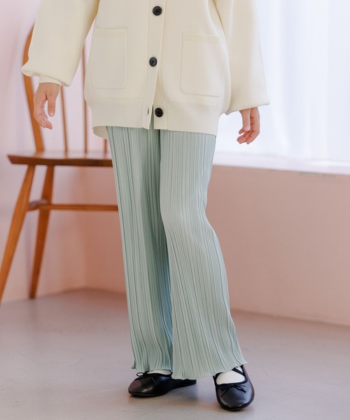 GLOBAL WORK（グローバルワーク）の「DRY／プリーツイージーパンツ/175523（その他パンツ・キッズ・ダークグレー/グリーン系その他3/ライトピンク/オフホワイト・150cm/120cm/110cm/160cm/130cm/140cm/100cm）」の15枚目の写真