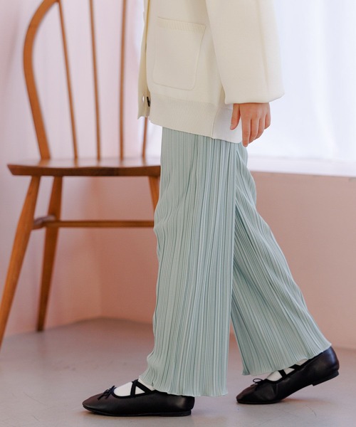 GLOBAL WORK（グローバルワーク）の「DRY／プリーツイージーパンツ/175523（その他パンツ・キッズ・ダークグレー/グリーン系その他3/ライトピンク/オフホワイト・150cm/120cm/110cm/160cm/130cm/140cm/100cm）」の17枚目の写真