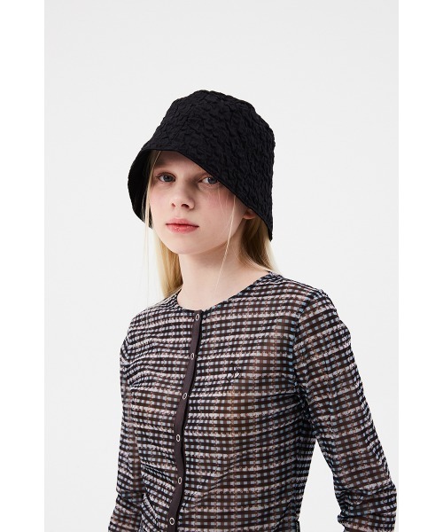 KIRSH(キルシー)の「KIRSH CHERRY REVERSIBLE WRINKLE BUCKET HAT/キルシーチェリーリバーシブルリンクルバケットハット(ハット・レディース・ホワイト/ブラック・ONE SIZE)」の10枚目の写真