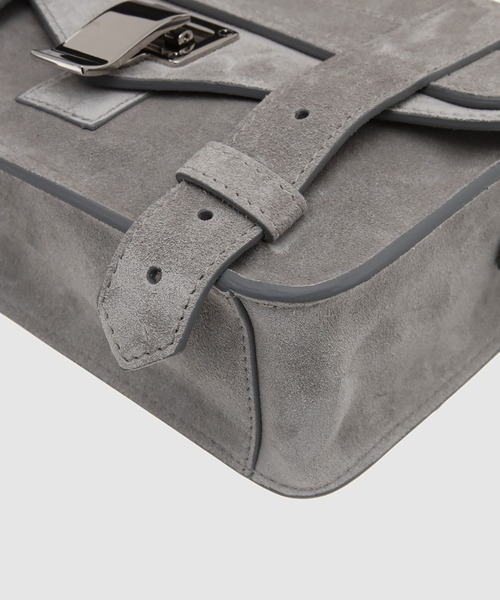 PROENZA SCHOULER(プロエンザ スクーラー)の「Suede PS1 Mini Crossbody Bag(ショルダーバッグ・レディース・グレー系その他/レッド系その他・OS)」の7枚目の写真