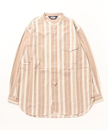 FREAK'S STORE | KONECO/コネーソ 別注 グランパシャツ ロングスリーブ/ノーカラー/バンドカラー(シャツ/ブラウス)