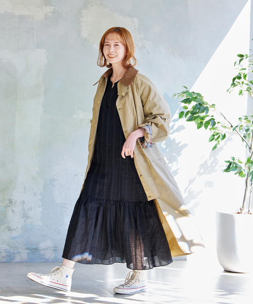 別注【Barbour/バブアー】OS BURGHLEY JS EXCLUSIVE：コート