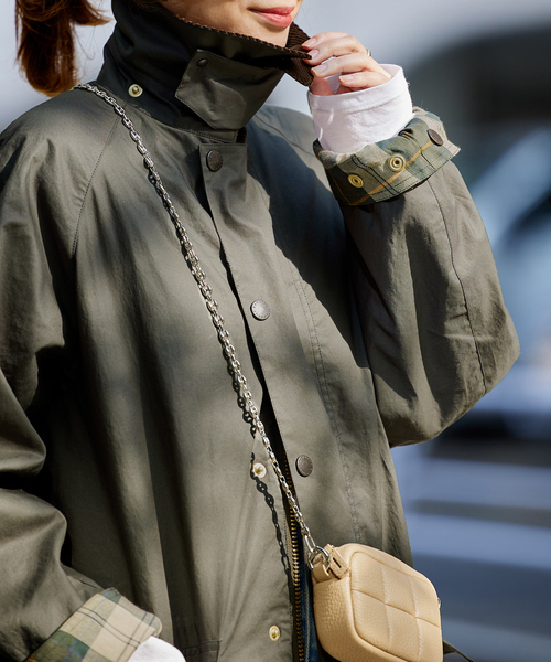 別注【Barbour/バブアー】OS BURGHLEY JS EXCLUSIVE：コート