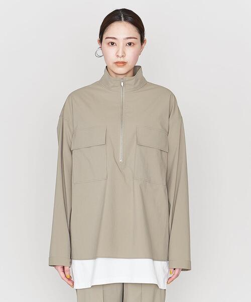 ASTRAET PE ハーフジップ 2ポケット スタンドカラーシャツ ASTRAET（アストラット）の「＜ASTRAET＞PE ハーフジップ 2