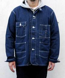 Denime | 【JapanMade】BAND COLLAR COVERALL/バンドカラーカバーオール(デニムジャケット)