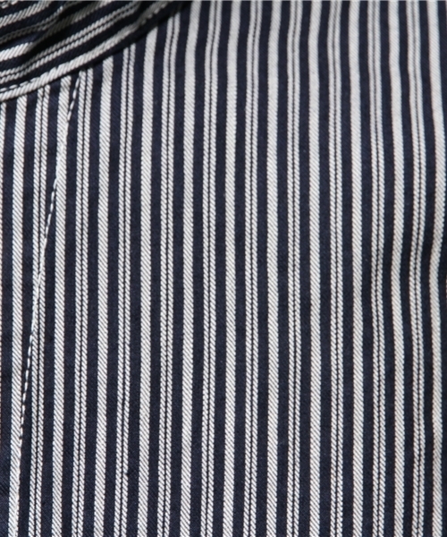 Denime（ドゥニーム）の「【MadeInJapan】バンドカラーカバーオール（デニムジャケット・メンズ・インディゴブルー/ネイビー/ホワイト・SMALL/LARGE/MEDIUM）」の22枚目の写真