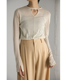 2WAYチョーカーシアーニット